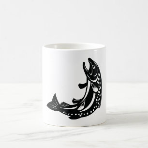 Mug Silhouette de truite sautante