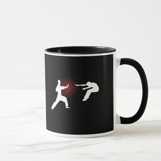 Mug Silhouette d'énergie d'arts martiaux (Droite)