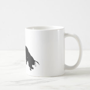 Mug Silhouette du cheval blanc noir
