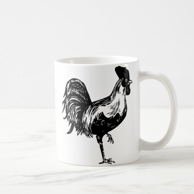 Mug Silhouette du coq (Droite)