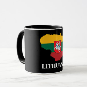 Mug Silhouette et drapeau lituaniens