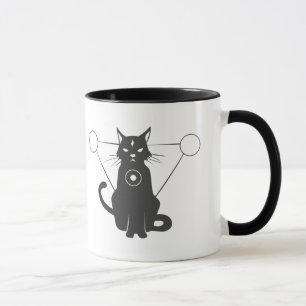 Mug Silhouette magique du chat - Choisir la couleur ar