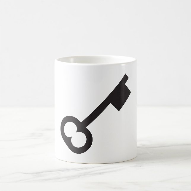 Mug Silhouette minimaliste à clé Vintage (Créateur téléchargé)