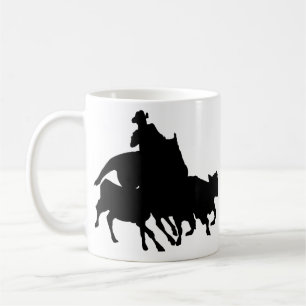 Mug Silhouettes - chevaux - parquage d'équipe