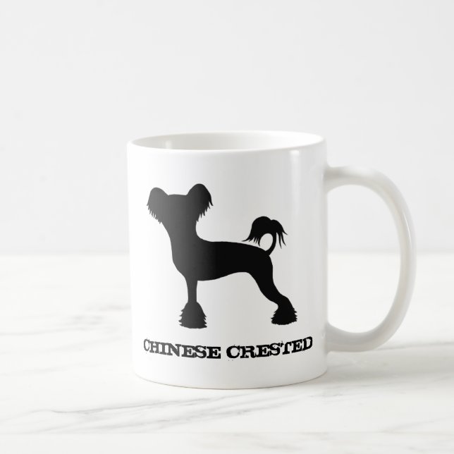 Mug Silhouettes Chien Chinois Crêché Cresties Cresties (Droite)
