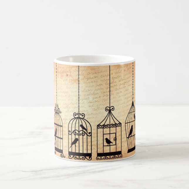 Mug Silhouettes de cage à oiseaux (Centre)