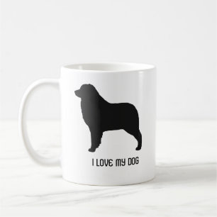 Mug Silhouettes de chien berger australien personnalis