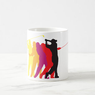 Mug Silhouettes de Golfer