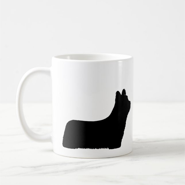 Mug Silhouettes de race de chien de Skye Terrier (Gauche)