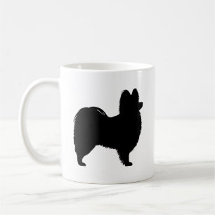 Mug Silhouettes de race de chien Papillon