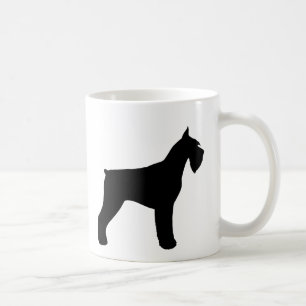 Mug Silhouettes du géant noir Schnauzer Amoureux des 
