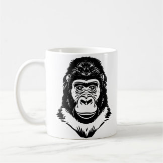 Mug Silhouettes minimalistes de singes