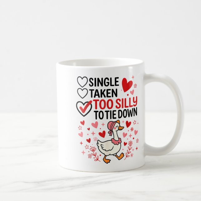 Mug Silly Goose Romantic Status Funny Love Life Dating (Droite)