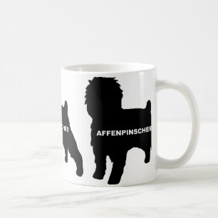 Mug silot de Affenpinscher nom noir
