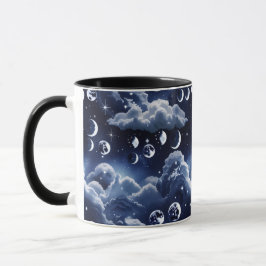 Mug - Silver Celestial Moon Tasse