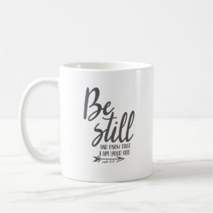 Mug Simple Bible Chrétienne Verse Be Still Psalm 16 Mu