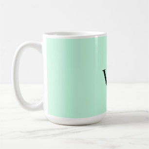 Mug Simple couleur unie ajouter nom texte monogramme