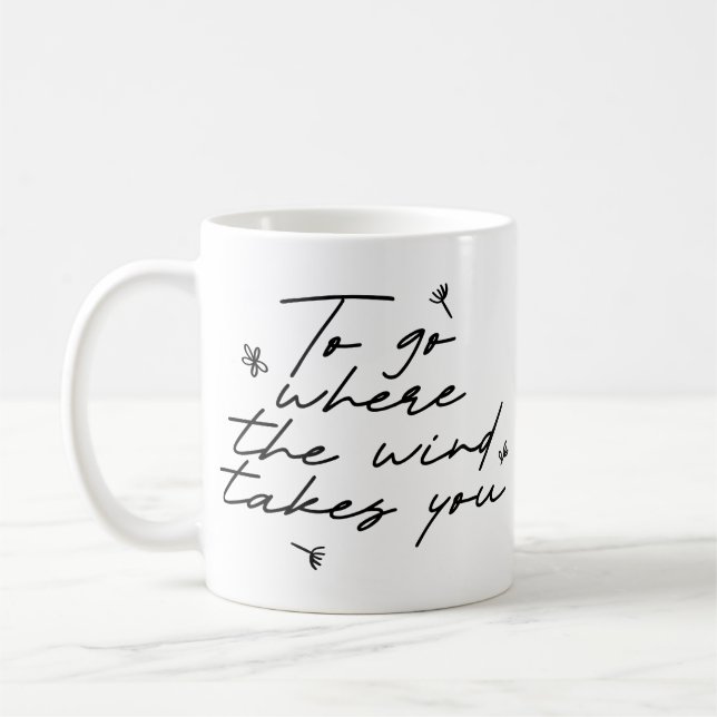 Mug Simple Elégant Beau Script manuscrit propre (Gauche)