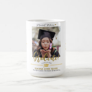 Mug Simple Elegant Graduation or Casquette Merci Scrip
