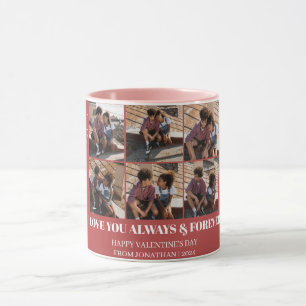 Mug Simple Elegant Love valentine's day couple photo