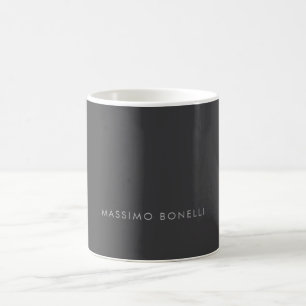 Mug Simple Élégant Minimaliste Moderne Gris
