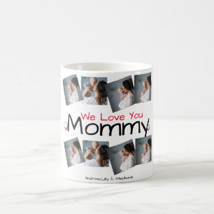 Mug Simple et chic   Collage photo cadeau de la Fête d