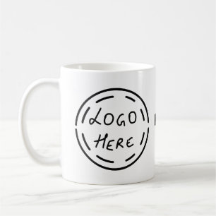 Mug simple et personnalisé aquarelle ajouter le logo s