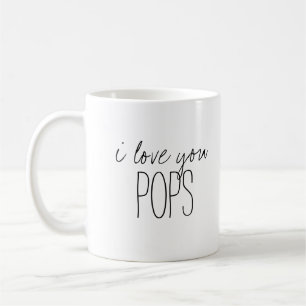 Mug Simple et sucré Personnalisé I Love You Pops