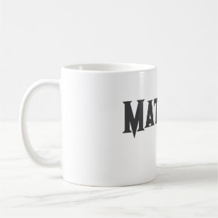 Mug simple lettre initiale monogramme ajouter votre no