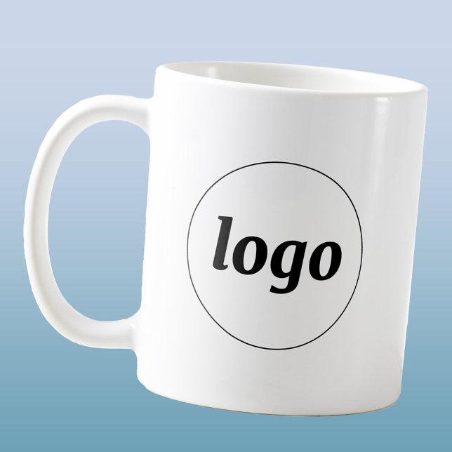 Mug Simple logo de l'entreprise de branding promotionn (Simple logo business branding promotional coffee mug)