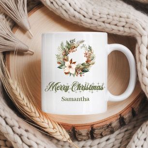 Mug Simple look scandinave neutre nom personnalisé Noë