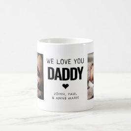 Mug Simple Love You Daddy Heart 2 Fête des pères photo