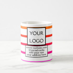 Mug simple minimal ajoutez votre logo/design ici entre