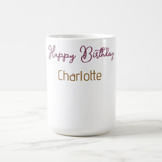 Mug SIMPLE MINIMAL.CUTIE AJOUTEZ LE NOM DE BÉBÉ joyeux