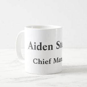 Mug Simple minimaliste simple blanc classique