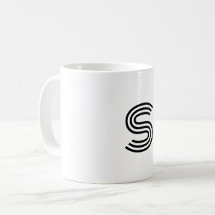 Mug simple minimum ajouter votre texte monogramme phot