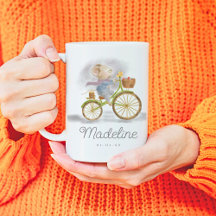 Simple Modern Cute Souris Vintage Nom du vélo Date