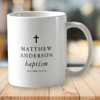 Simple moderne Elegant Cross Baby Baptism