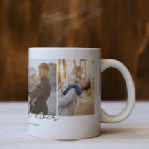 Simple Moderne Meilleur Papa Ever 4 Photos Collage