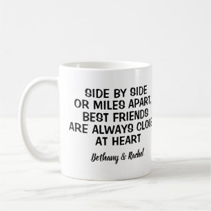 Mug Simple moderne personnalisé BFF photo de meilleur 