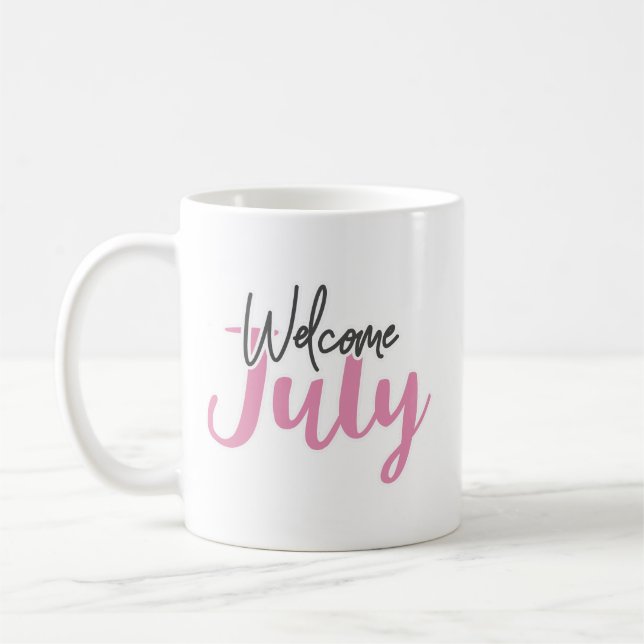 Mug Simple Positivité Élégant Moderne Élégant Rose Noi (Gauche)
