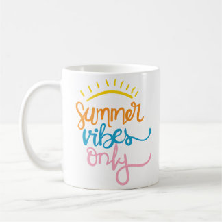 Mug Simple soleil joyeux jouant orange bleu rose solei