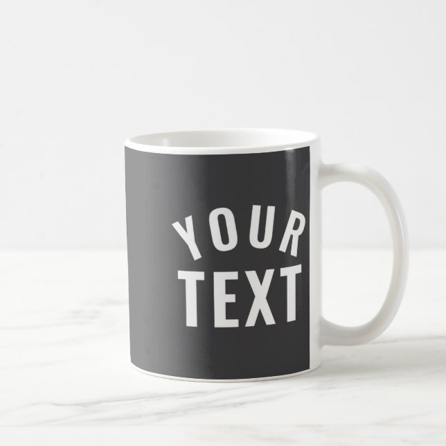 Mug Simple Text Template Womens Long Sleeve Black _1  (Droite)