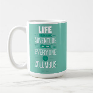 Mug Simple Turquoise Adventure Bold Typographie propre