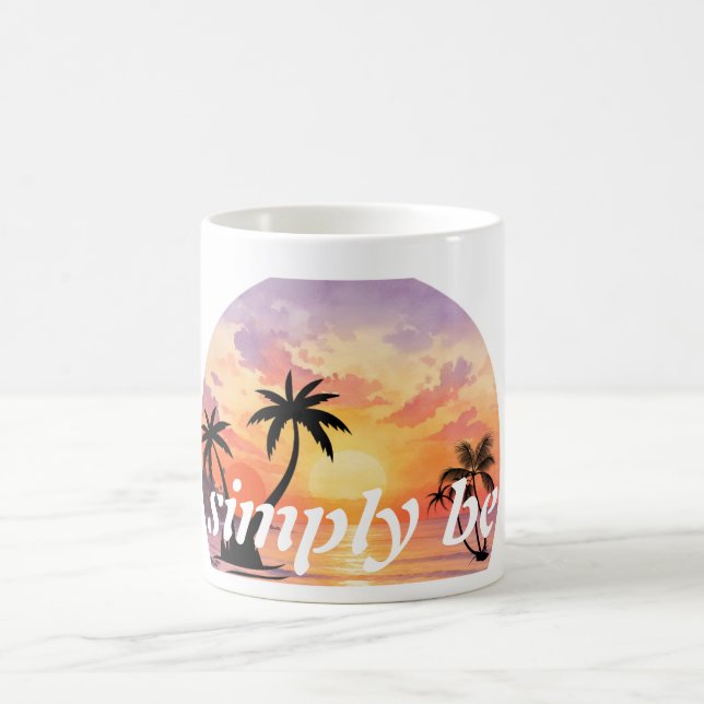 Mug Simplement être une esthétique graphique de couche (Centre)