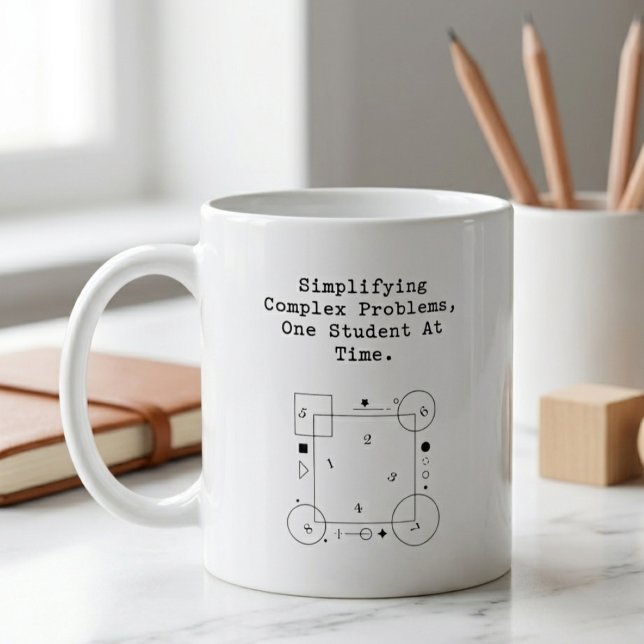Mug Simplifier les problèmes complexes | Réussite de l (Créateur téléchargé)