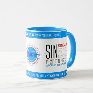 Mug Singapour élégant