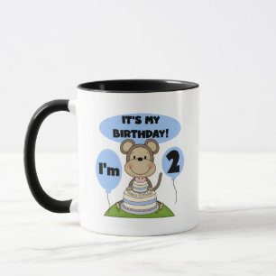 Mug Singe Anniversaire Garçon 2e T-shirts et cadeaux