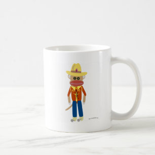 Mug Singe de chaussette de cowboy