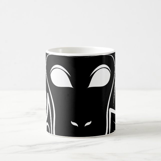 Mug Singe tribal noir et blanc (Centre)
